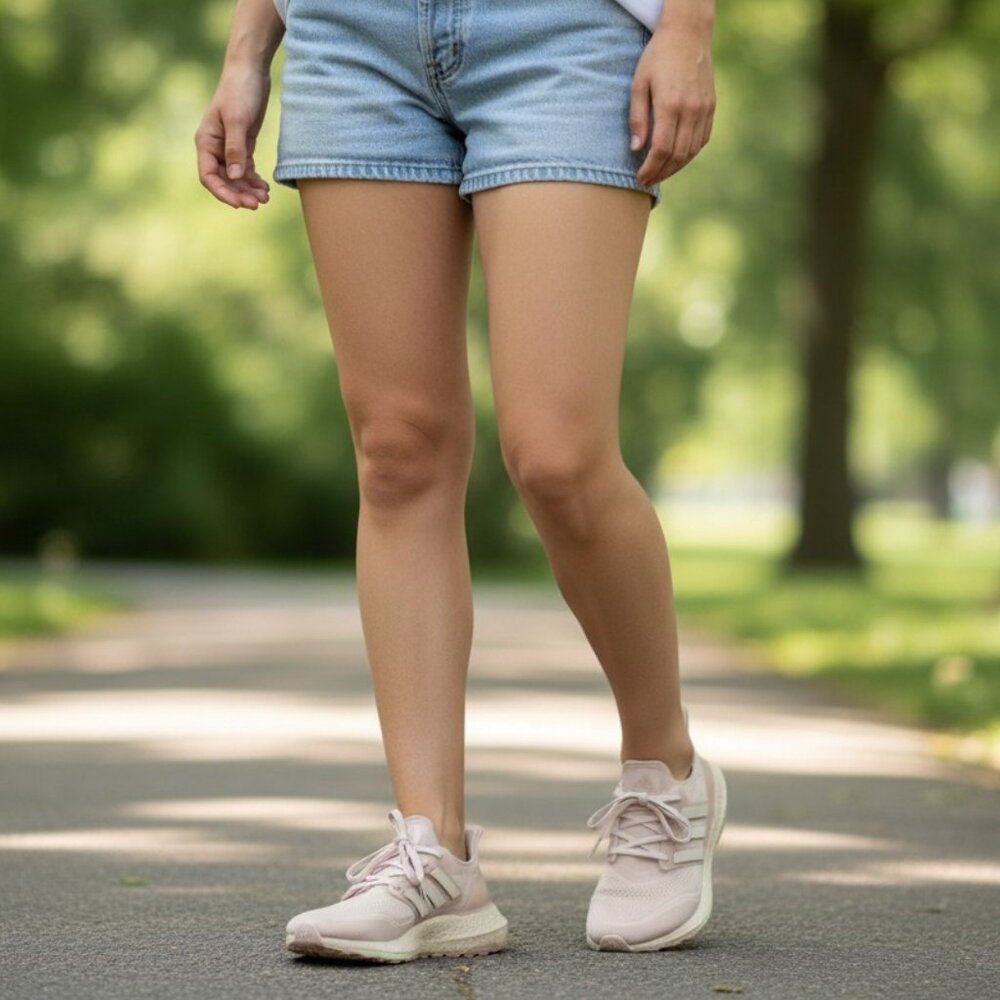 ADIDAS ULTRABOOST 21 Primeknit Sneakers 10 Ash Pearl Hazy Rose Blush Pink Tan
